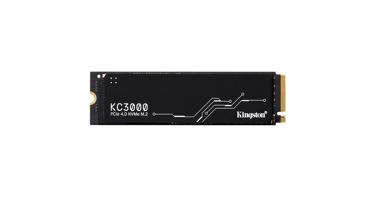 Kingston KC3000 4096 GB, SSD(schwarz, PCIe 4.0 x4, NVMe, M.2 2280)