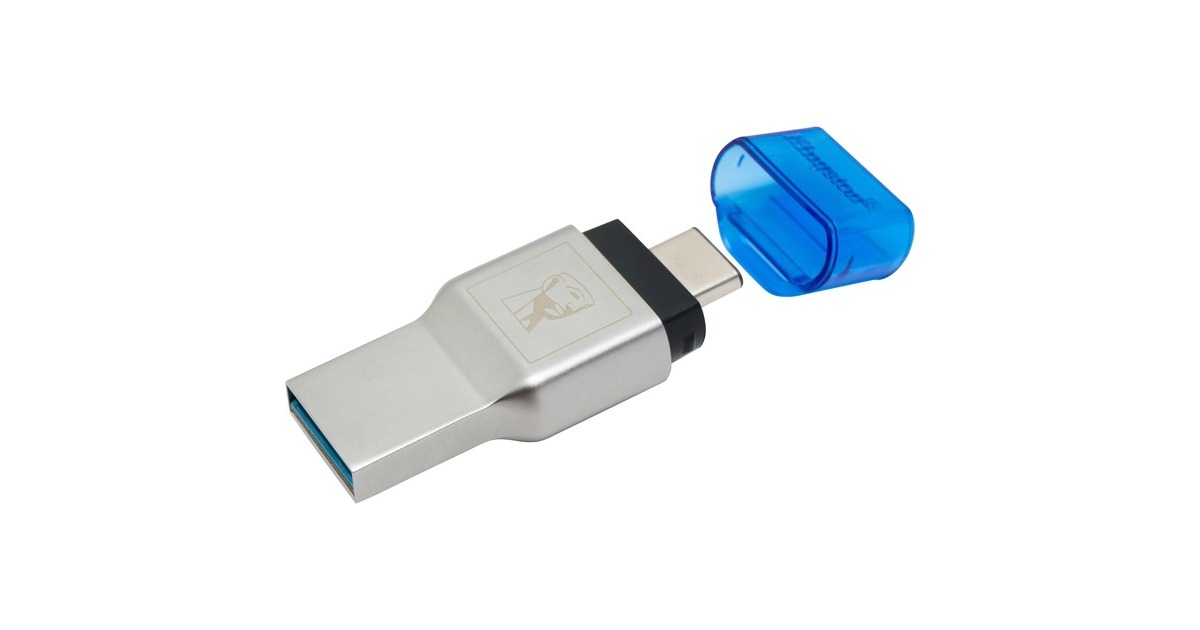 Kingston MobileLite Duo 3C, Kartenleser(silber)