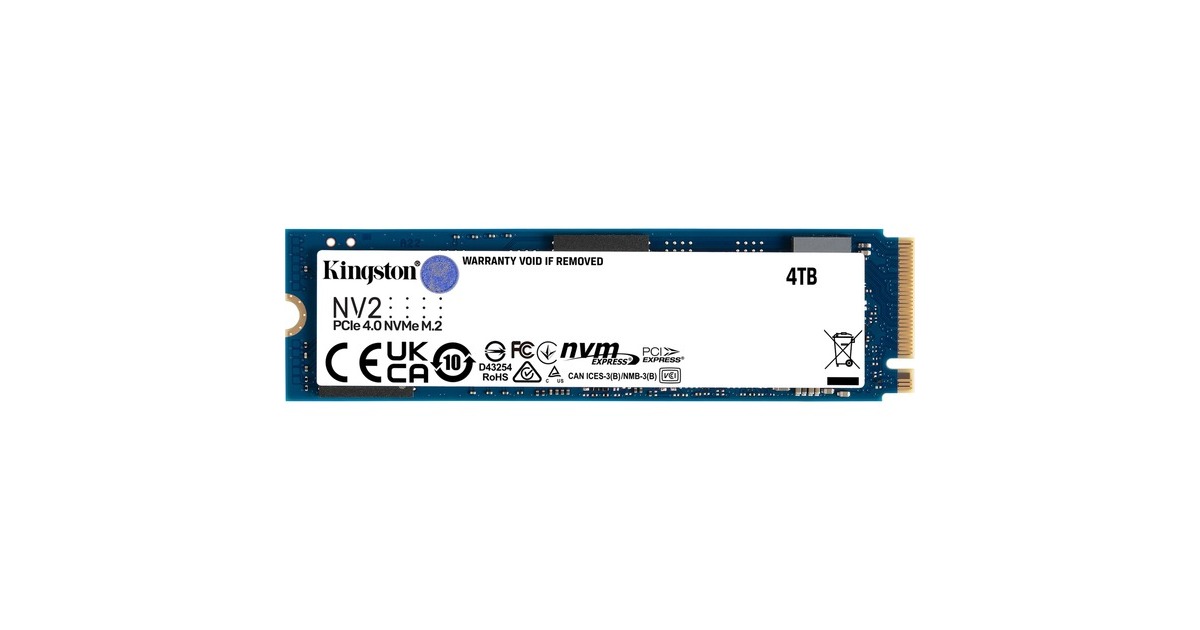 Kingston NV2 4 TB, SSD(PCIe 4.0 x4, NVMe, M.2 2280)