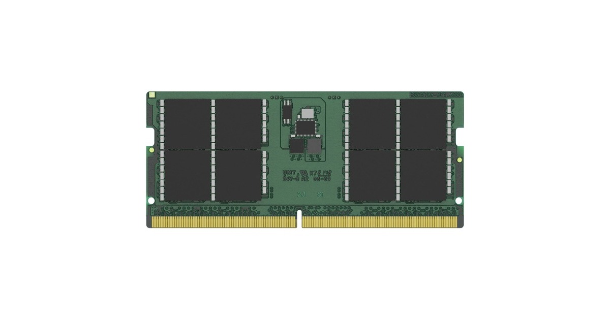 Kingston SO-DIMM 32 GB DDR5-5200, Arbeitsspeicher(grün, KVR52S42BD8-32, ValueRAM)