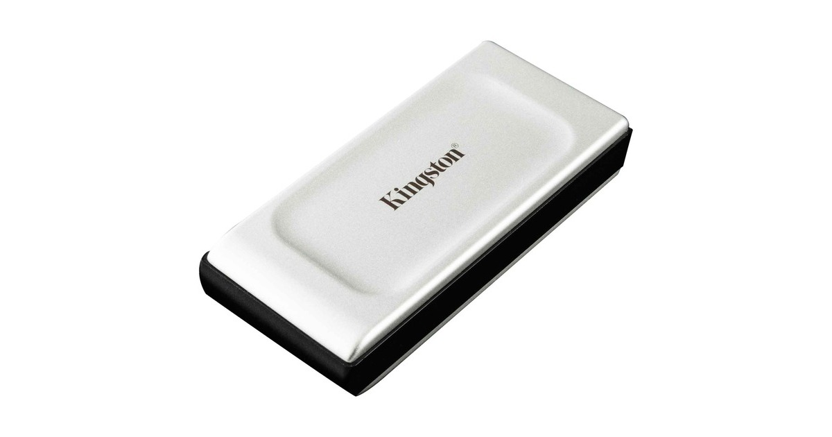 Kingston XS2000 Portable SSD 1 TB, Externe SSD(silber/schwarz, USB-C 3.2 Gen 2x2 (20 Gbit/s))
