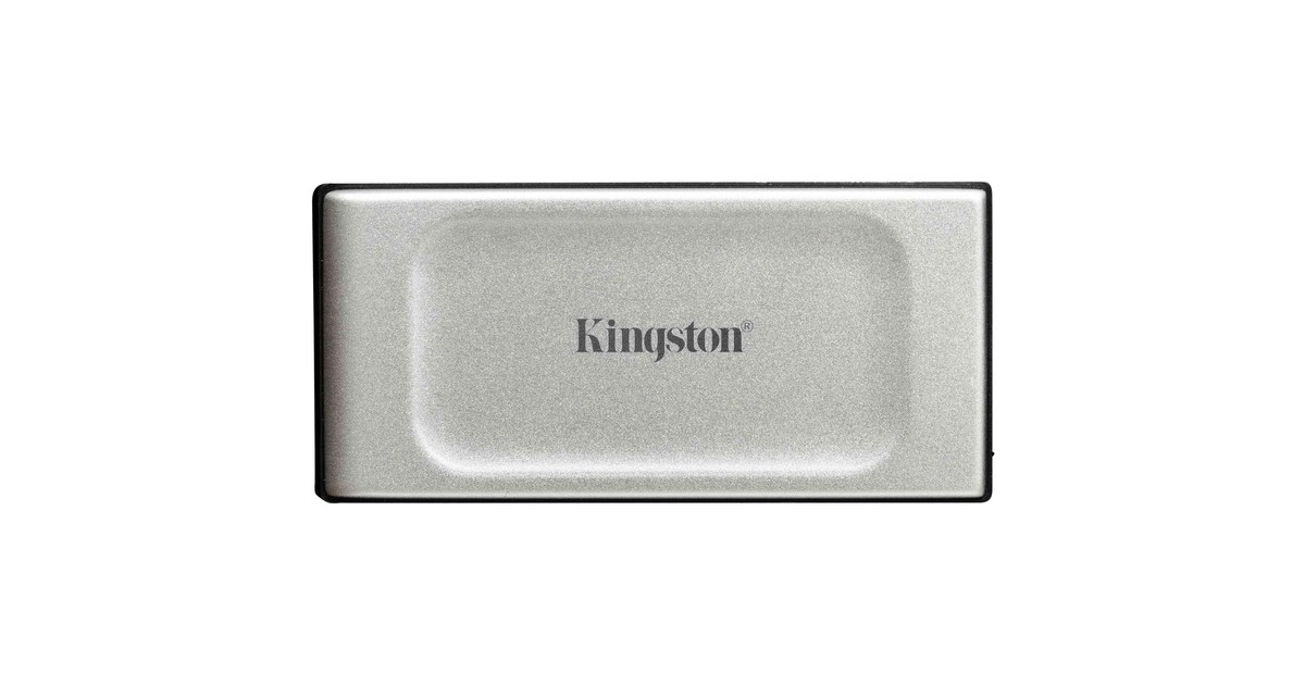 Kingston XS2000 Portable SSD 1 TB, Externe SSD(silber/schwarz, USB-C 3.2 Gen 2x2 (20 Gbit/s))