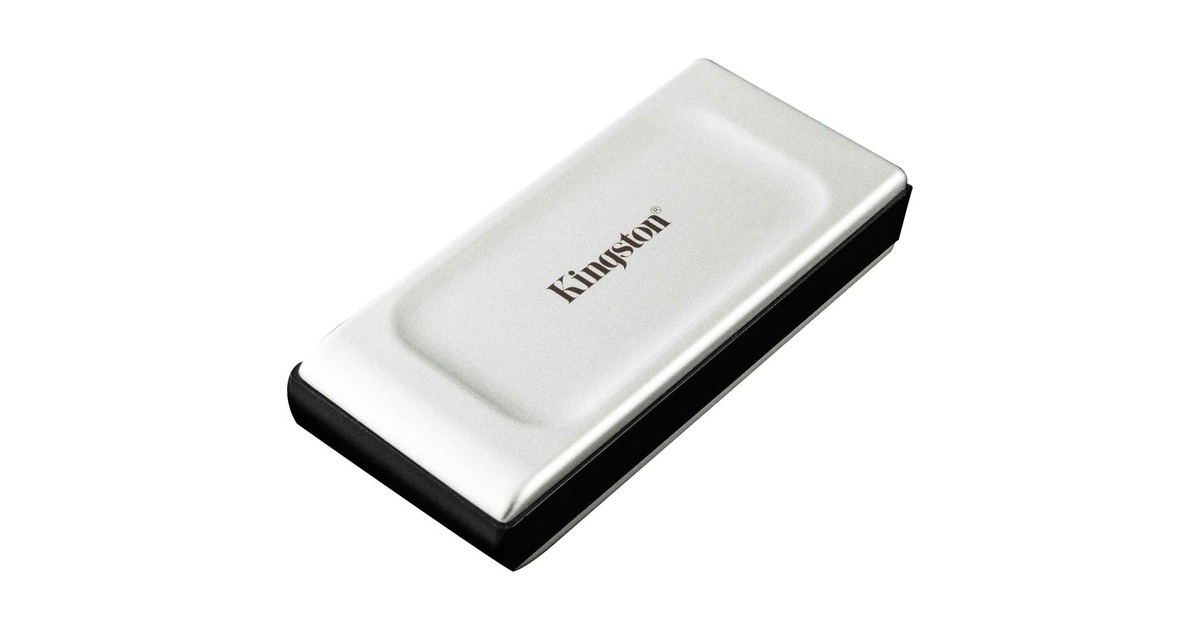 Kingston XS2000 Portable SSD 500 GB, Externe SSD(silber/schwarz, USB-C 3.2 Gen 2x2 (20 Gbit/s))