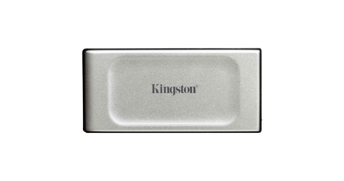 Kingston XS2000 Portable SSD 500 GB, Externe SSD(silber/schwarz, USB-C 3.2 Gen 2x2 (20 Gbit/s))