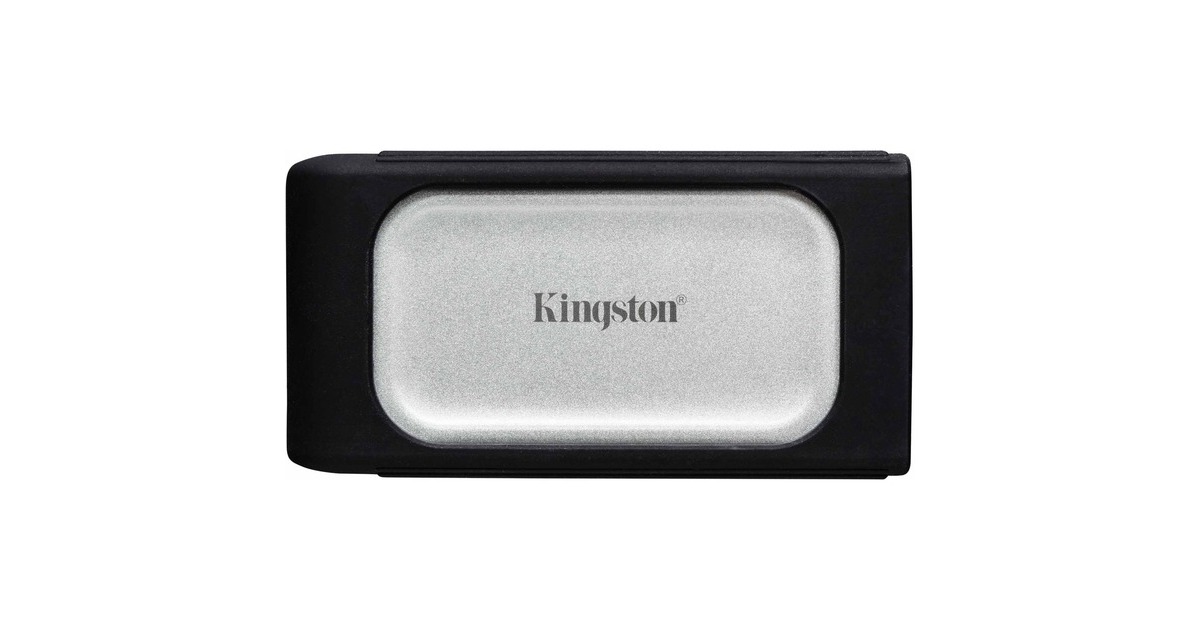 Kingston XS2000 Portable SSD 500 GB, Externe SSD(silber/schwarz, USB-C 3.2 Gen 2x2 (20 Gbit/s))