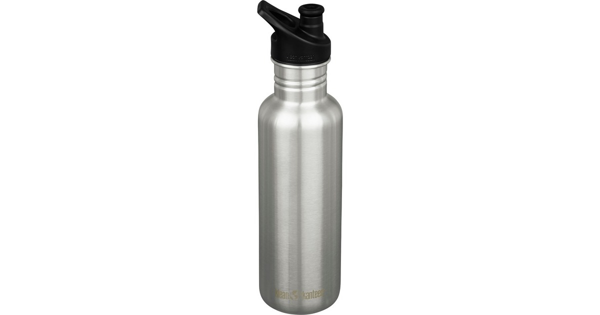 Klean Kanteen Trinkflasche Classic 800ml(edelstahl (gebürstet), mit SPORT CAP)