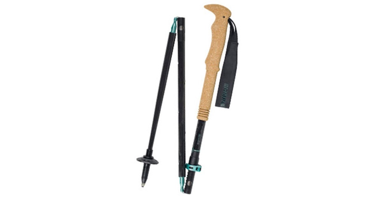 Komperdell Carbon FXP.4 Summit Vario Compact, Fitnessgerät(schwarz/braun, 1 Paar, 105 - 125 cm)