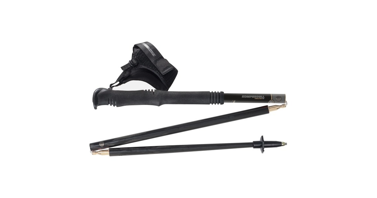 Komperdell Carbon .FXP Trail Foldable, Fitnessgerät(schwarz, 1 Paar, 125 cm, Click In-Schlaufe)