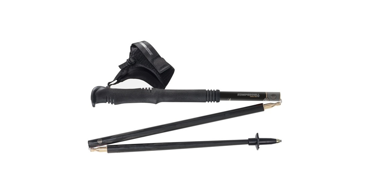 Komperdell Carbon .FXP Trail Foldable, Fitnessgerät(schwarz, 1 Paar, 105 cm, Click In-Schlaufe)