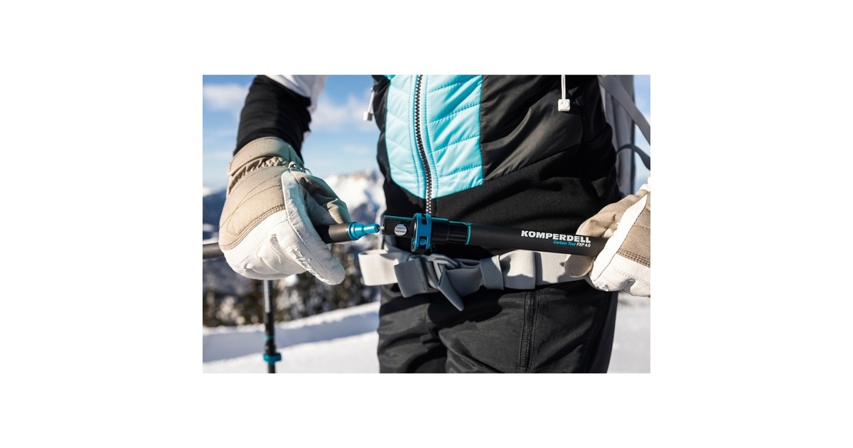 Komperdell Carbon .FXP Trail Foldable, Fitnessgerät(schwarz, 1 Paar, 135 cm, Comfort-Schlaufe)