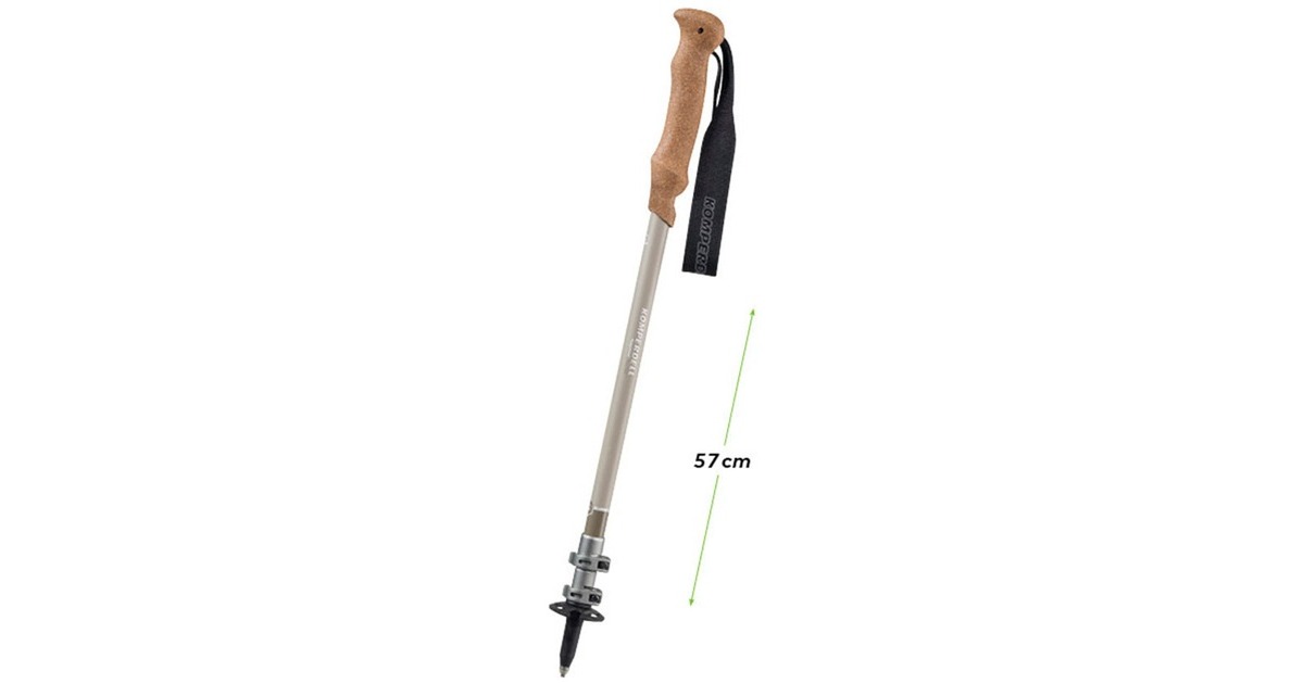 Komperdell Ridgehiker Cork Powerlock Compact, Fitnessgerät(schwarz, 1 Paar, 90 - 120 cm)