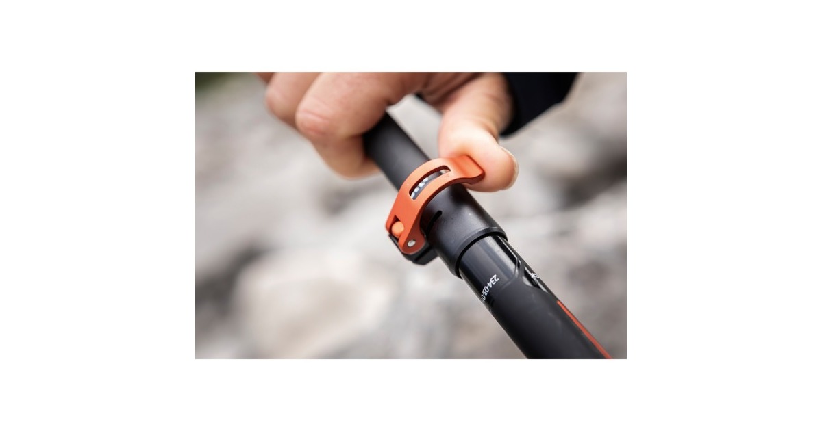 Komperdell Ridgehiker Cork Powerlock, Fitnessgerät(schwarz/silber, 1 Paar, 105-140 cm)