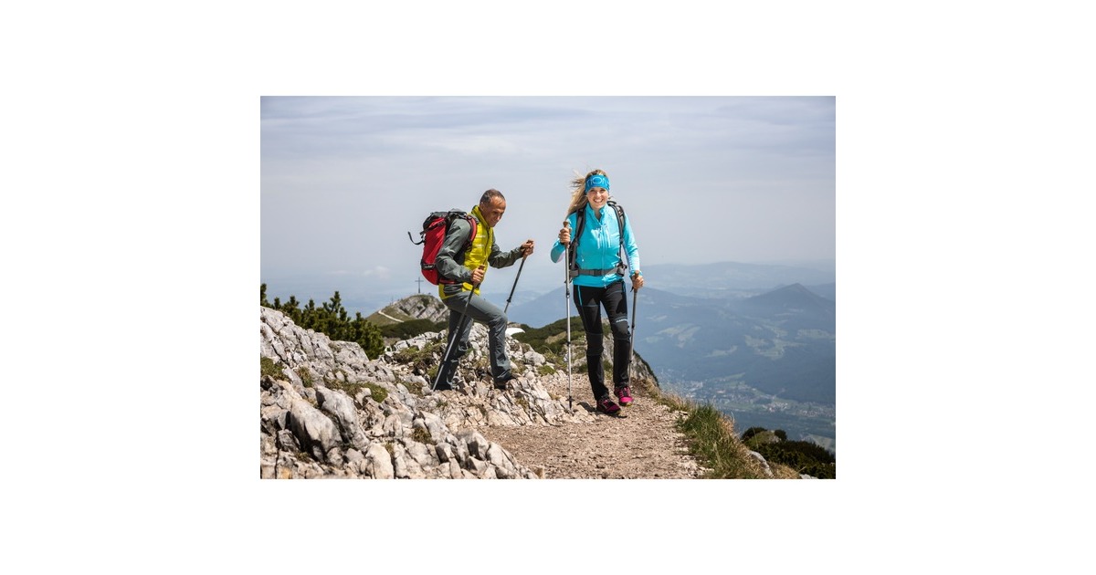 Komperdell Ridgehiker Cork Powerlock, Fitnessgerät(schwarz/silber, 1 Paar, 105-140 cm)