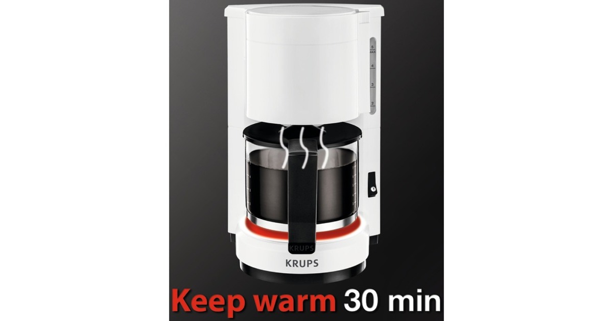Krups AromaCafé 5 F 183 01, Filtermaschine(weiß)