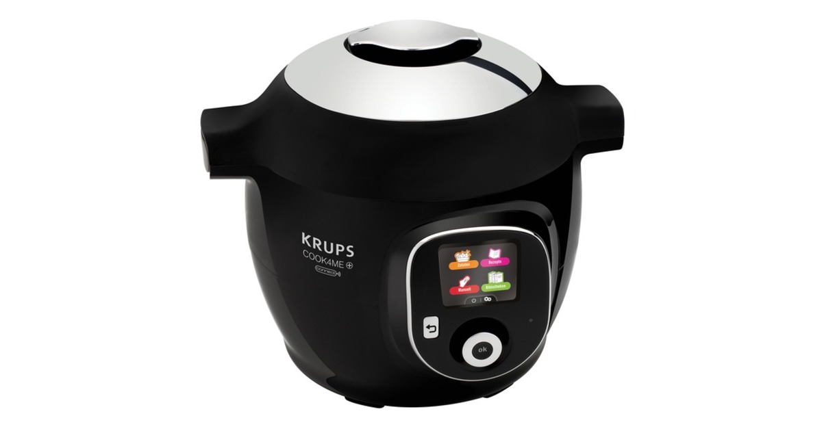 Krups Cook4Me Touch CZ9128, Multikocher(schwarz/silber)