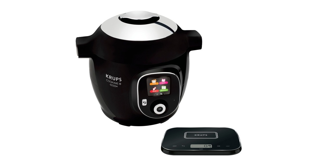 Krups Cook4Me+ Grameez CZ8568, Multikocher(schwarz/silber)