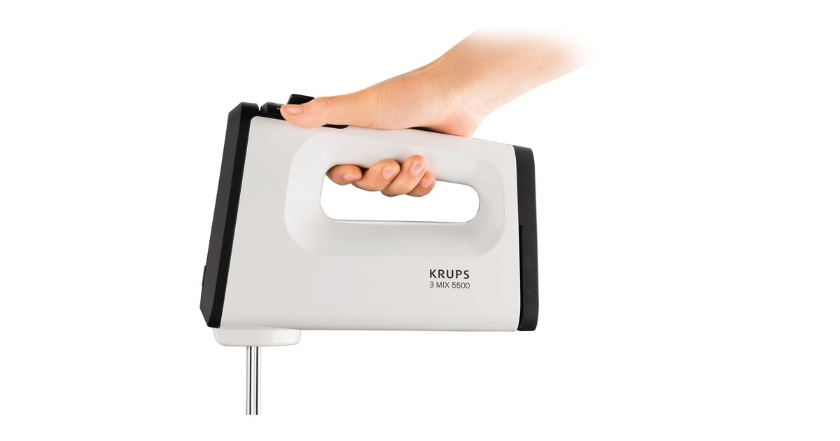 Krups Handmixer 3Mix 5500 Plus GN 5041(weiß/schwarz)