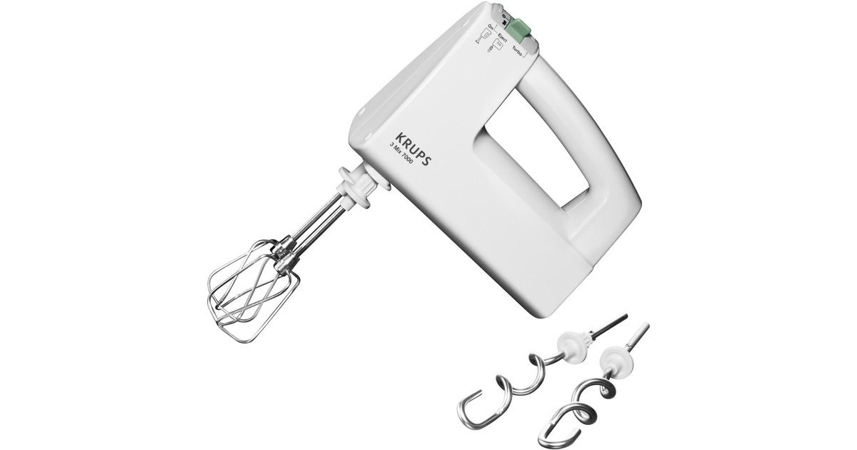 Krups Handmixer 3Mix 7000 F60814(weiß, 500 Watt)