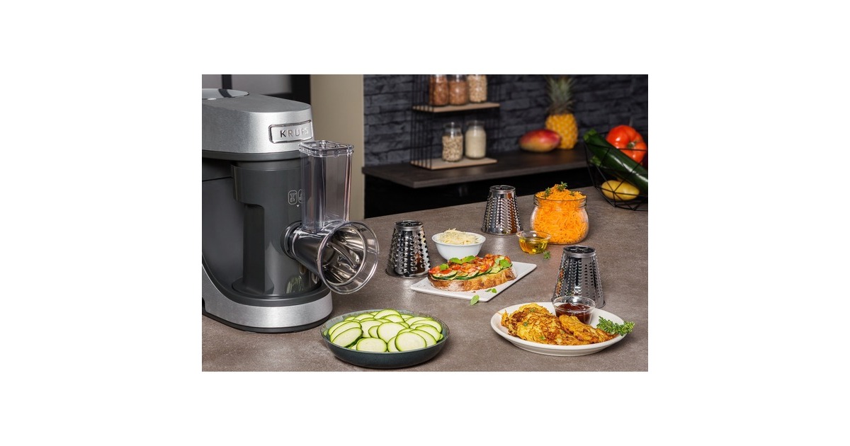 Krups Master Perfect Gourmet Küchenmaschine KA631D(edelstahl (gebürstet), 1.100 Watt)