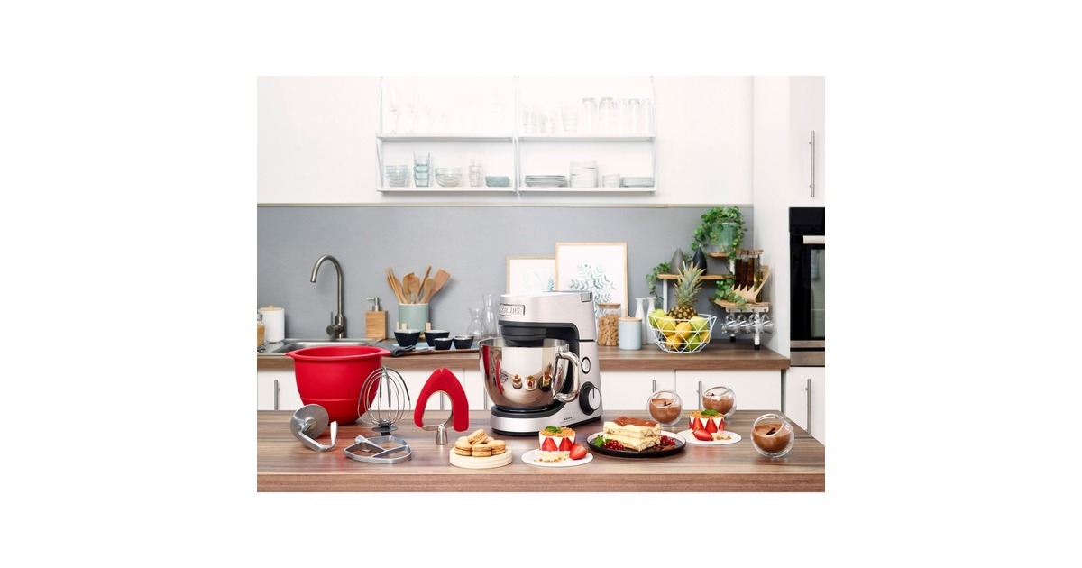 Krups Master Perfect Gourmet Küchenmaschine KA631D(edelstahl (gebürstet), 1.100 Watt)