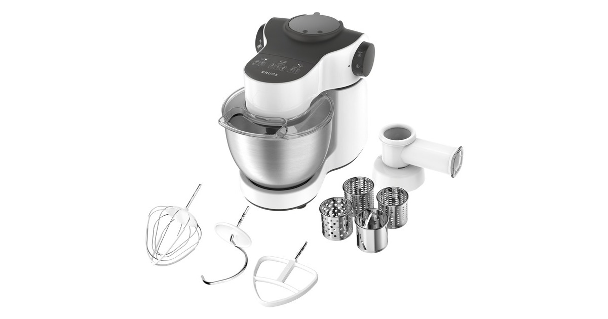 Krups Master Perfect Küchenmaschine KA3121(weiß/schwarz, 1.000 Watt)