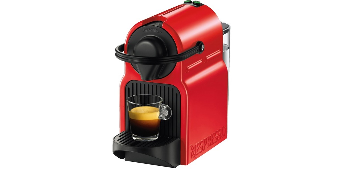 Krups Nespresso Inissia XN1005, Kapselmaschine(rot)