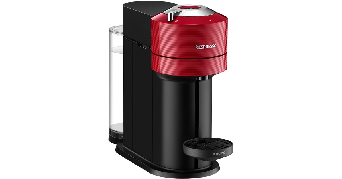 Krups Nespresso Vertuo Next XN9105, Kapselmaschine(rot/schwarz)
