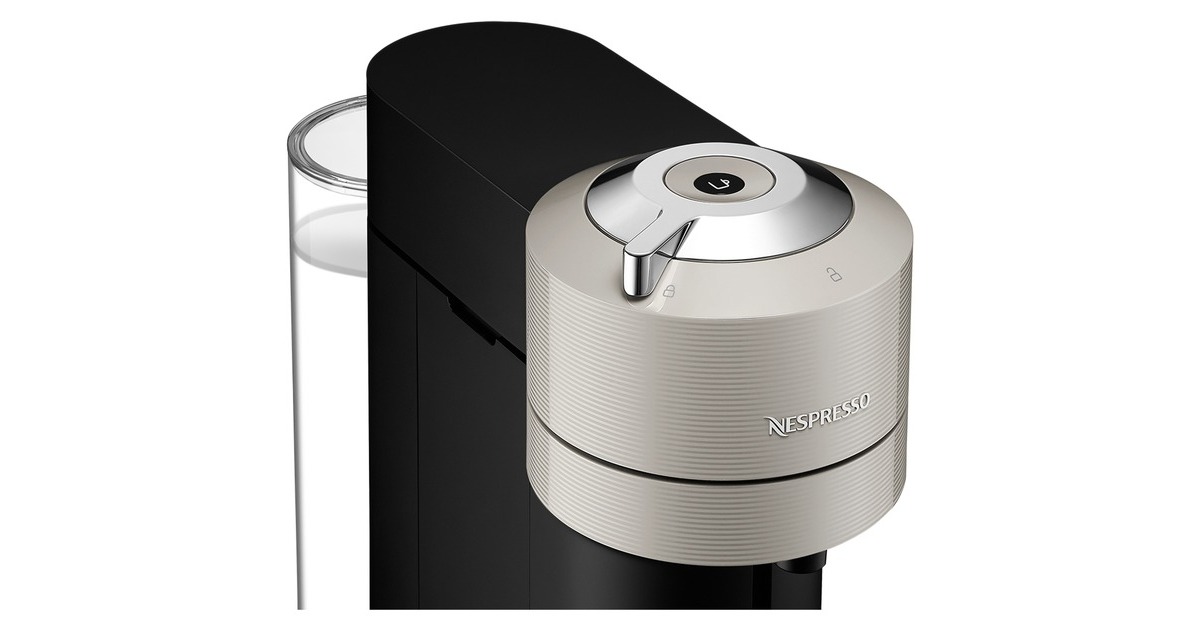 Krups Nespresso Vertuo Next & Aeroccino XN911B, Kapselmaschine(hellgrau/schwarz)
