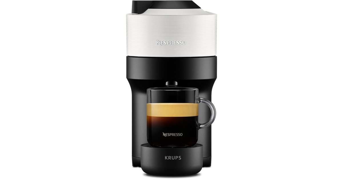 Krups Nespresso Vertuo Pop Coconut White XN9201, Kapselmaschine(schwarz/weiß)