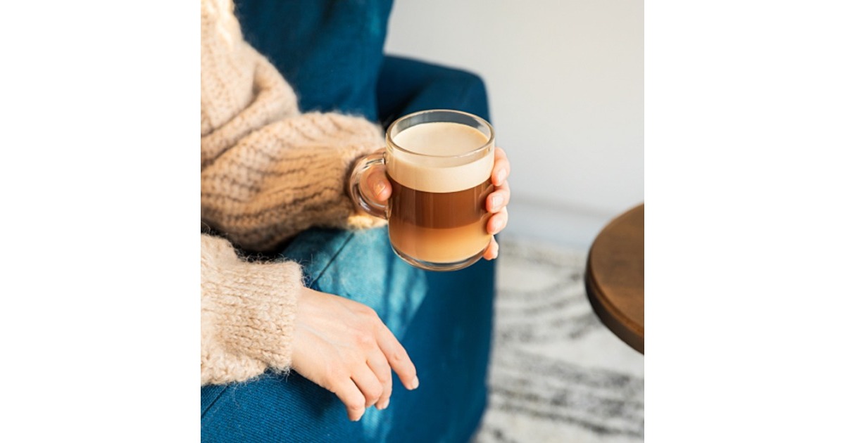 Krups Nespresso Vertuo Pop Spicy Red XN9205, Kapselmaschine(schwarz/dunkelrot)