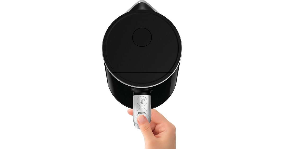 Krups Smart'n Light BW 8018, Wasserkocher(schwarz/silber, 1,7 Liter)