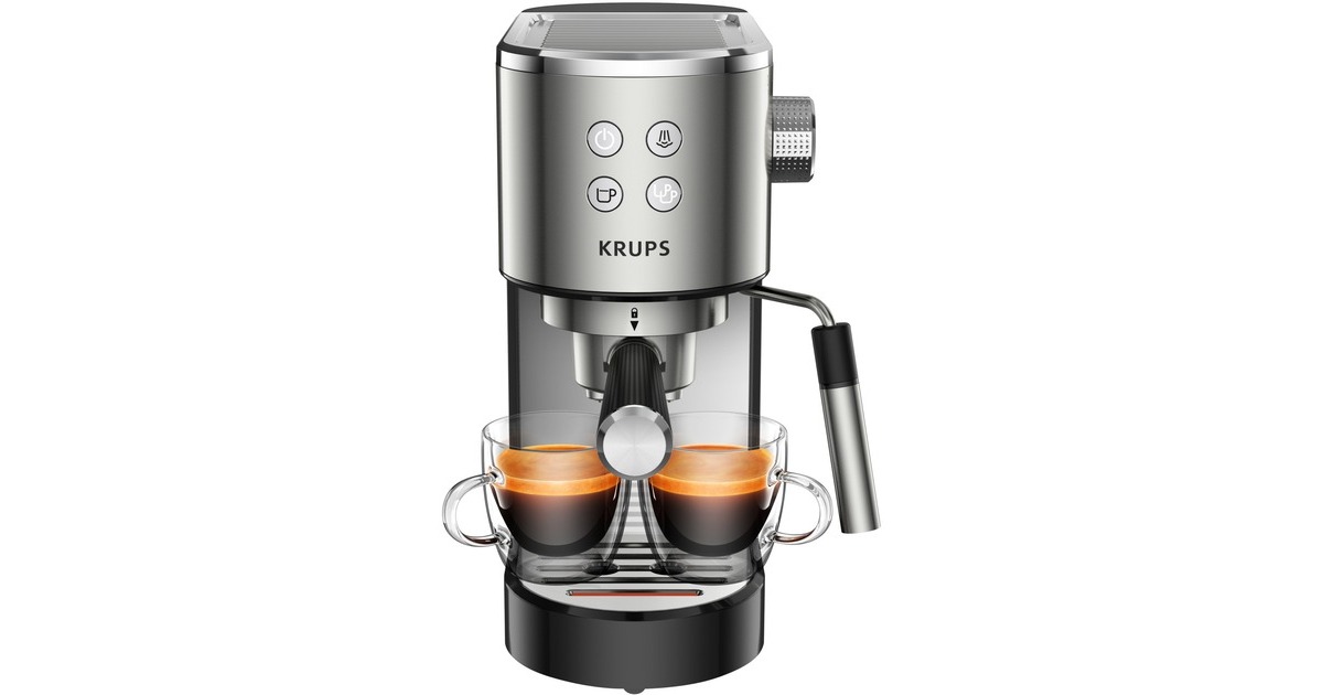 Krups Virtuoso XP442C, Espressomaschine(edelstahl/schwarz)