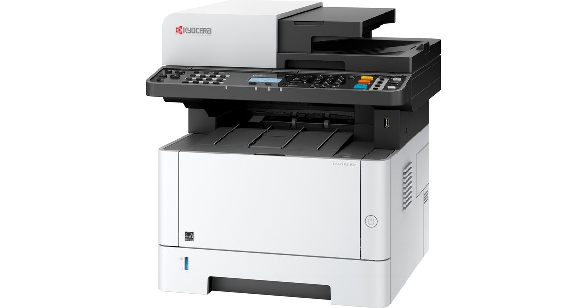 Kyocera ECOSYS M2135dn (inkl. 3 Jahre Kyocera Life Plus), Multifunktionsdrucker(grau/schwarz, USB/LAN, Scan, Kopie)