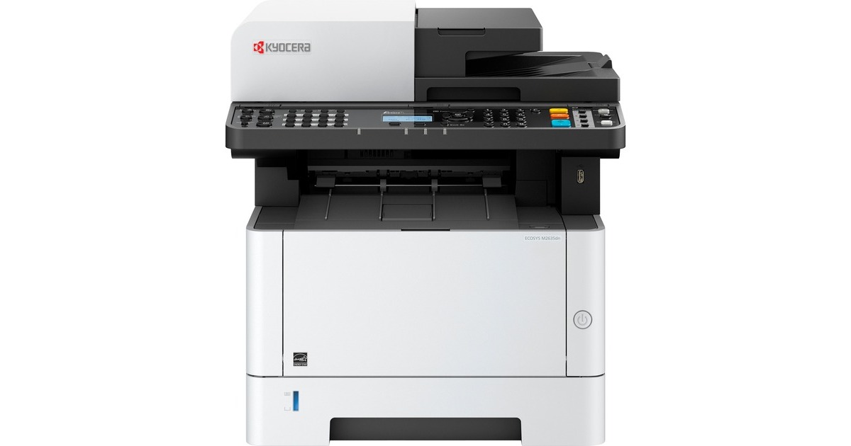Kyocera ECOSYS M2635dn/Plus (inkl. 3 Jahre Kyocera Life Plus), Multifunktionsdrucker(grau/schwarz, USB/LAN, Scan, Kopie, Fax)