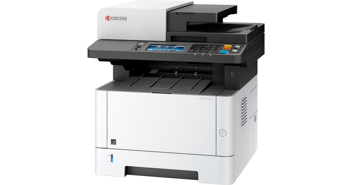 Kyocera ECOSYS M2640idw (inkl. 3 Jahre Kyocera Life Plus), Multifunktionsdrucker(grau/schwarz, USB/LAN/WLAN, Scan, Kopie, Fax)