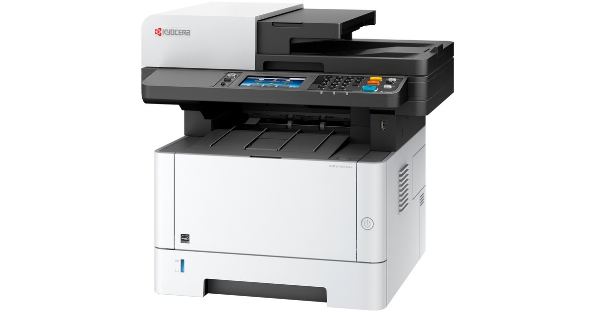 Kyocera ECOSYS M2735dw (inkl. 3 Jahre Kyocera Life Plus), Multifunktionsdrucker(grau/schwarz, USB/LAN/WLAN, Scan, Kopie, Fax)