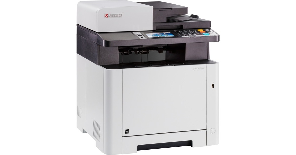 Kyocera ECOSYS M5526CDN, Multifunktionsdrucker(grau/schwarz, USB/LAN, Scan, Kopie, Fax) Kyocera ECOSYS M5526CDN, Multifunktionsdrucker(grau/schwarz, USB/LAN, Scan, Kopie, Fax)