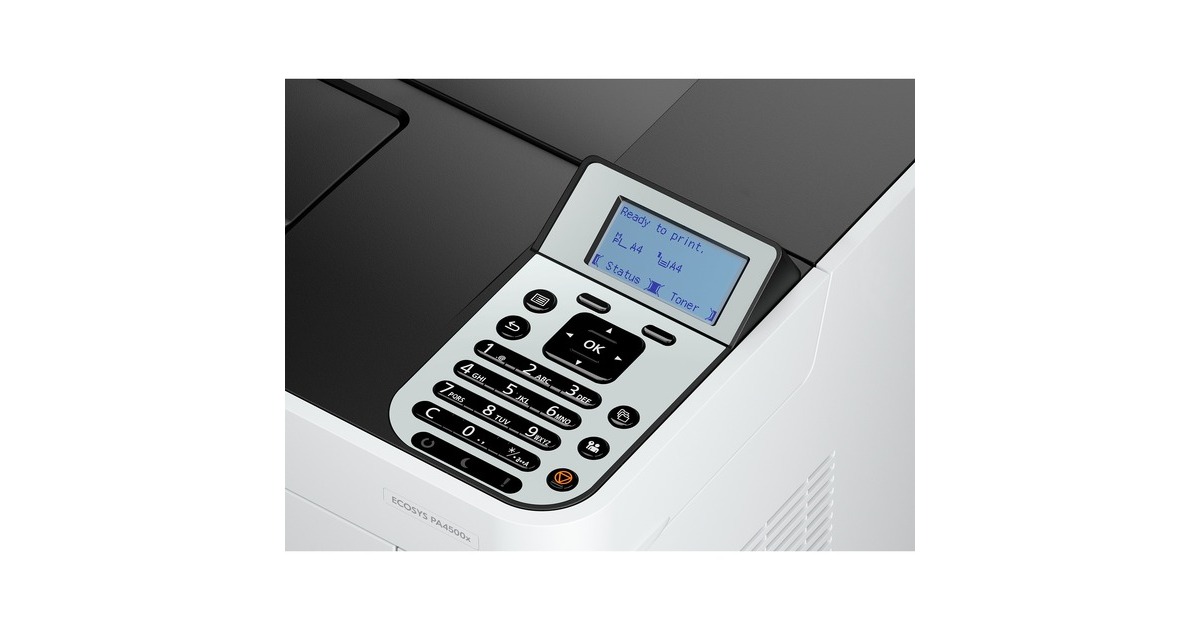 Kyocera ECOSYS PA4500x (inkl. 3 Jahre Kyocera Life Plus), Laserdrucker(grau/schwarz, USB, LAN)