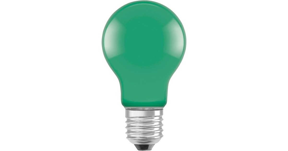 LEDVANCE Osram LED STAR Deco Classic Grün 1.6 W/7500K E27, LED-Leuchte(ersetzt 15 Watt)