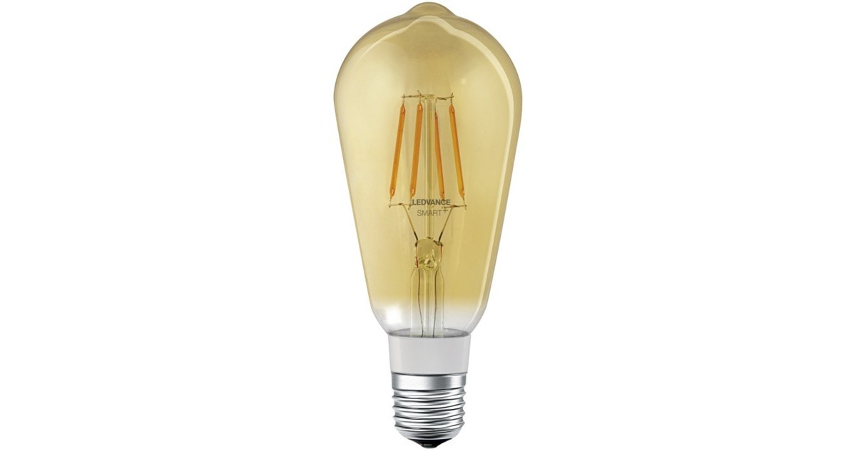 LEDVANCE SMART+ BT CLA EDISON 45 5.5 W/2500K E27, LED-Lampe(Filament, kompatibel mit Apple HomeKit, ersetzt 45 Watt)