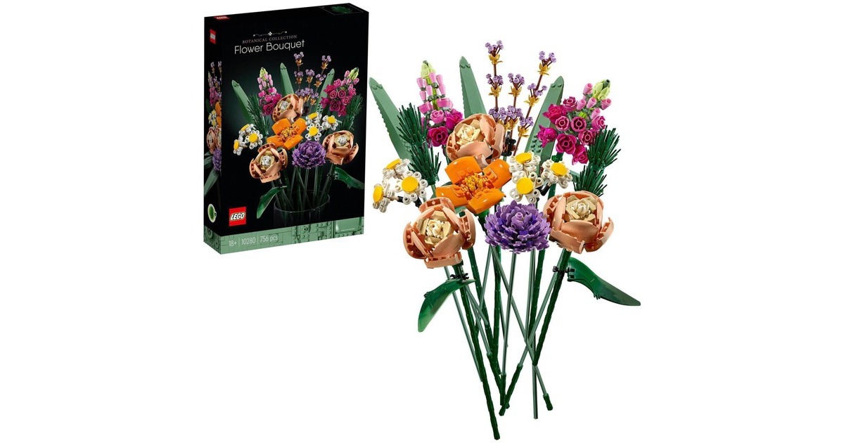 LEGO 10280 Creator Expert Blumenstrauß, Konstruktionsspielzeug
