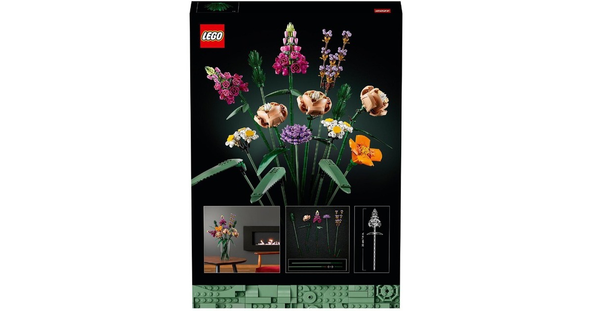 LEGO 10280 Creator Expert Blumenstrauß, Konstruktionsspielzeug