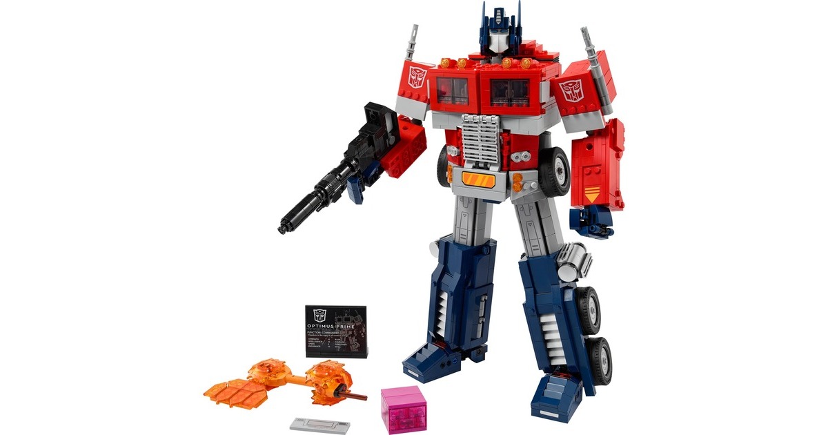 LEGO 10302 Icons Transformers Optimus Prime, Konstruktionsspielzeug(Transformers 2-in-1 Set, LKW und Roboter)