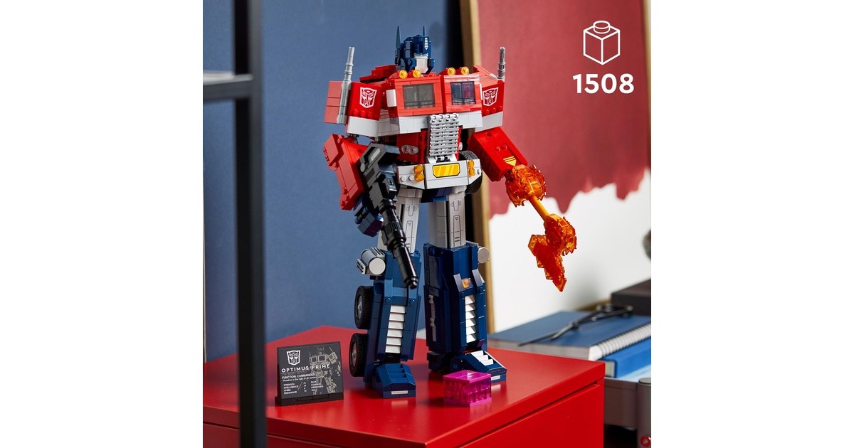 LEGO 10302 Icons Transformers Optimus Prime, Konstruktionsspielzeug(Transformers 2-in-1 Set, LKW und Roboter)