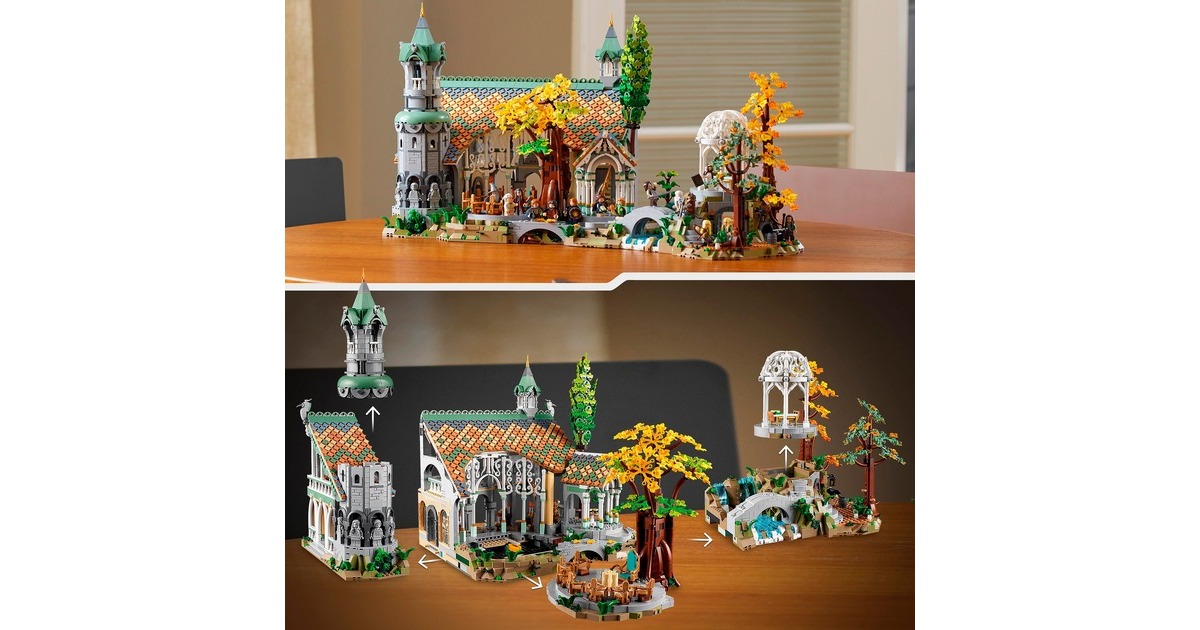 LEGO 10316 Der Herr der Ringe: Bruchtal, Konstruktionsspielzeug