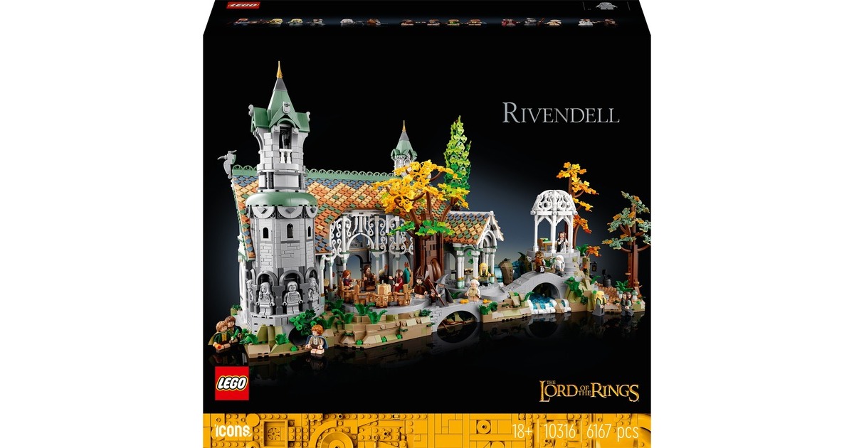 LEGO 10316 Der Herr der Ringe: Bruchtal, Konstruktionsspielzeug