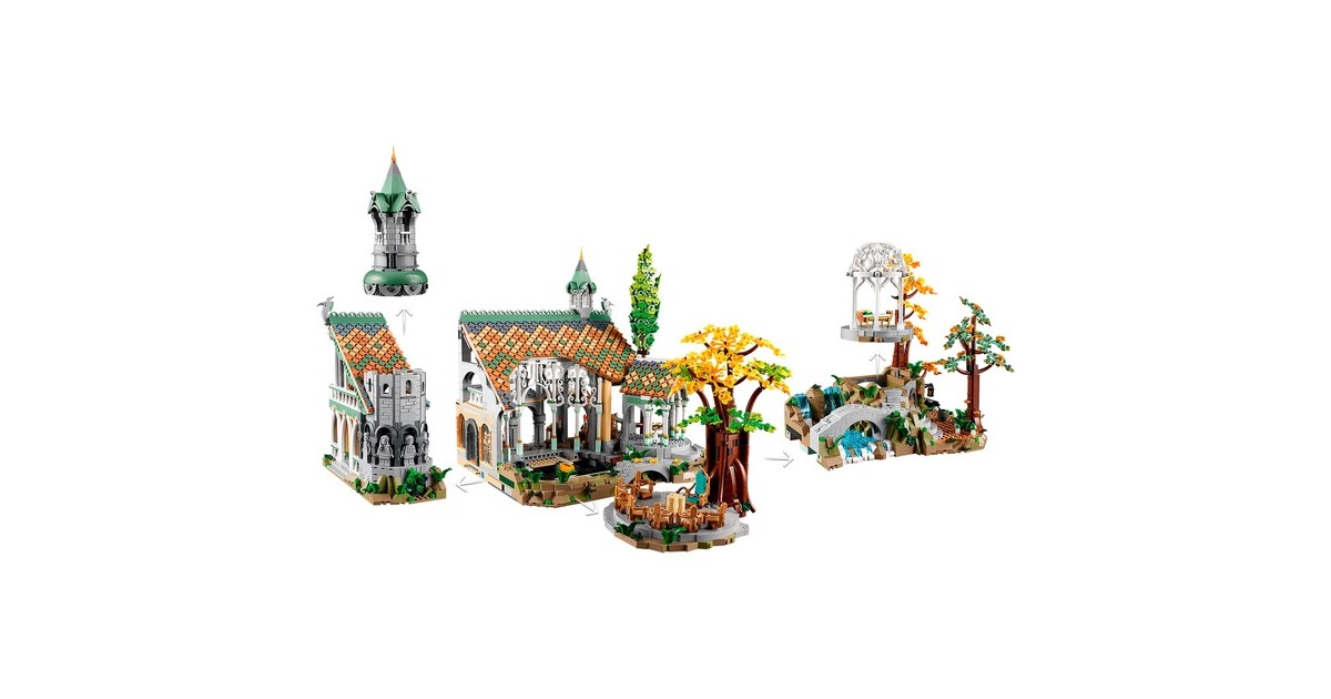 LEGO 10316 Der Herr der Ringe: Bruchtal, Konstruktionsspielzeug