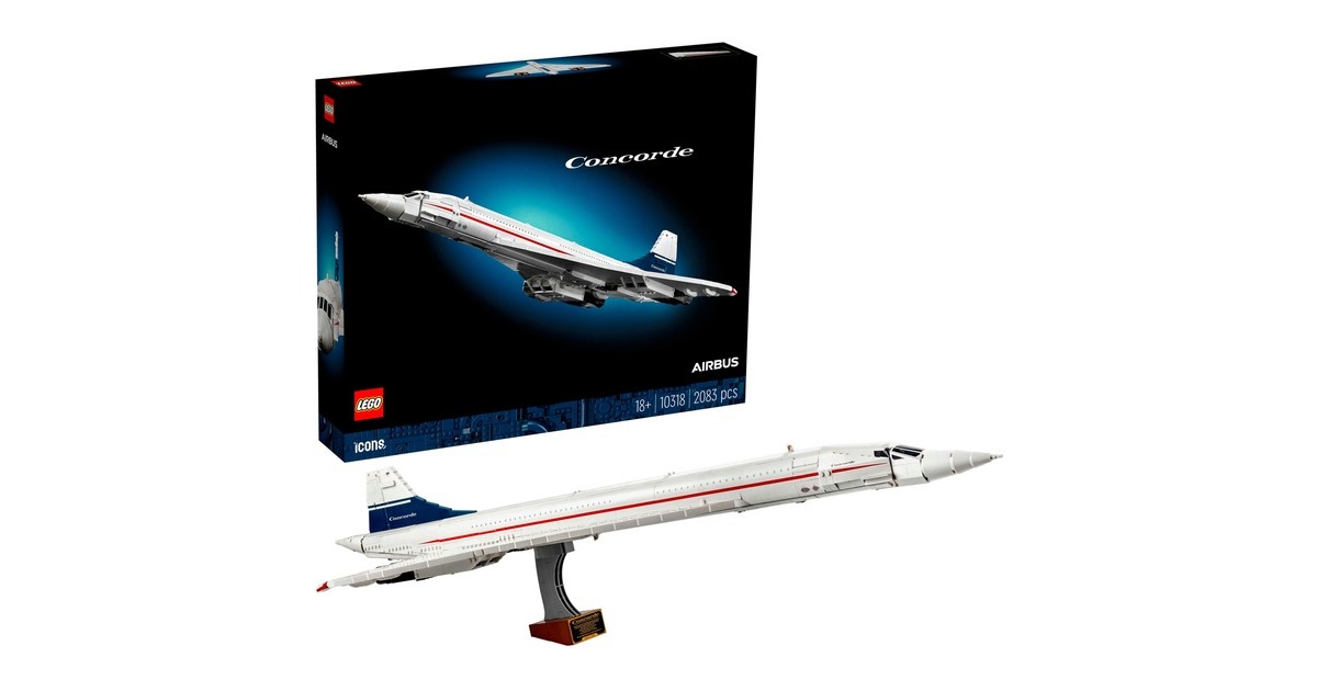 LEGO 10318 Icons Concorde, Konstruktionsspielzeug