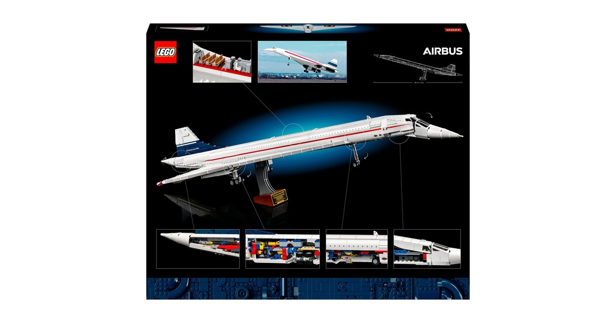 LEGO 10318 Icons Concorde, Konstruktionsspielzeug