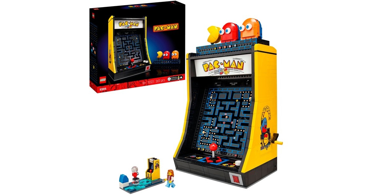 LEGO 10323 Icons PAC-MAN Spielautomat, Konstruktionsspielzeug